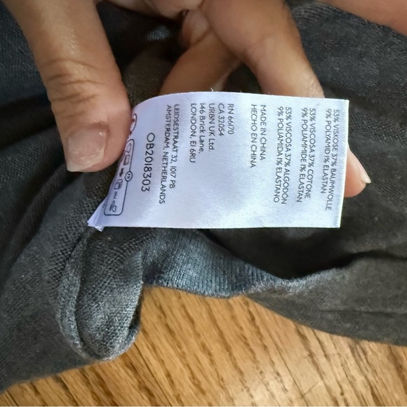 Free People Flounce Hem Sweater Dress • Gray • Size Small - Picture 7 of 11